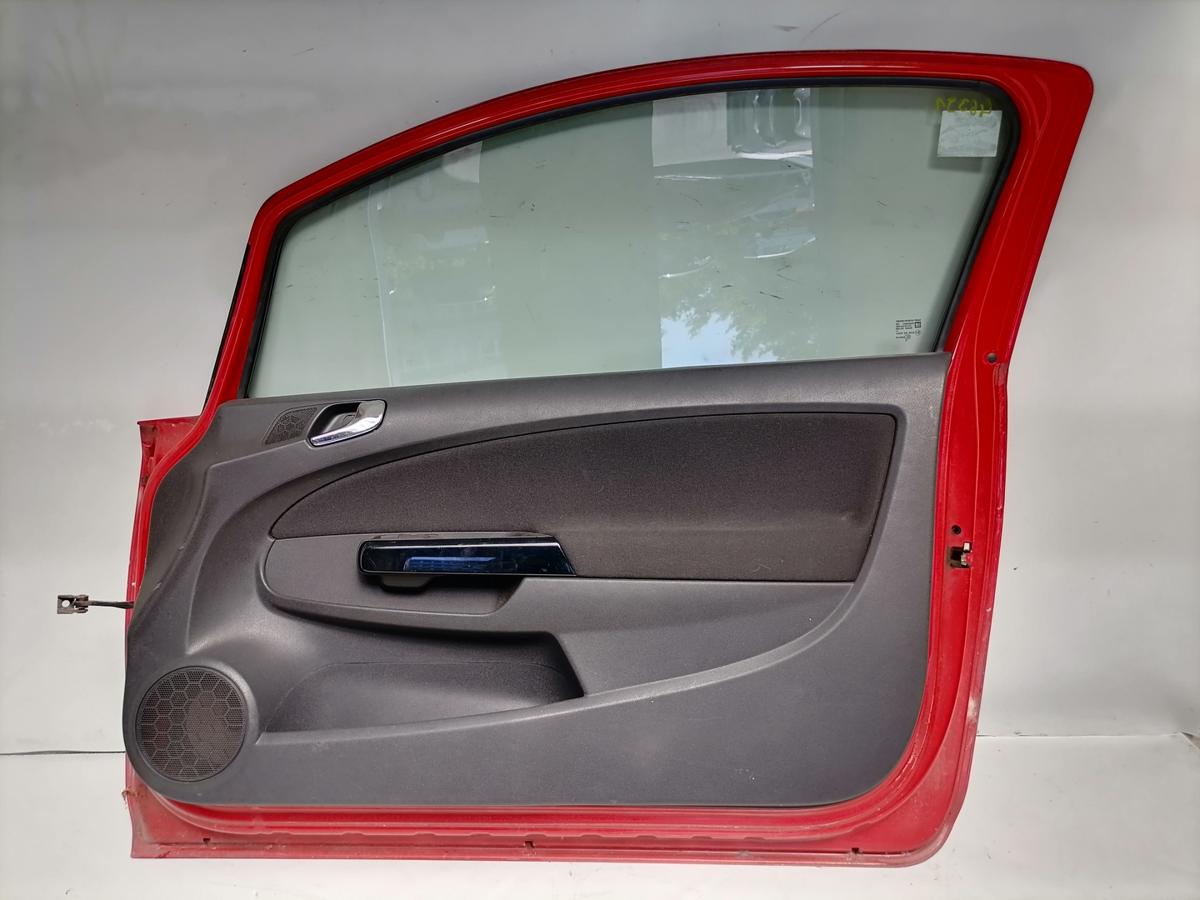 Opel Corsa D original T&uuml;r vorn rechts Z547 Magmarot 3-T&uuml;rer Bj.2007